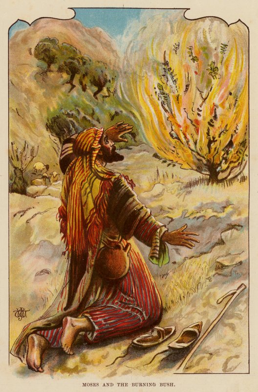 Moses and the Burning Bush by English School