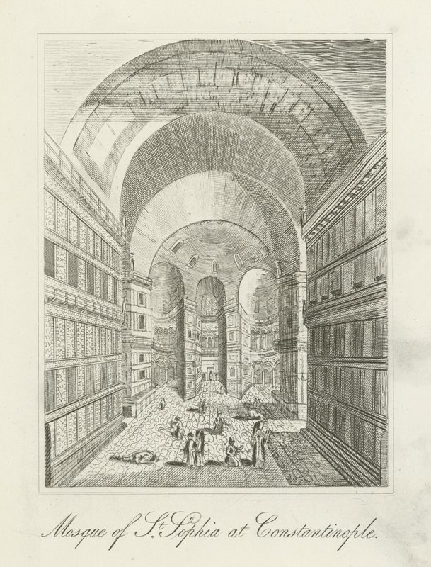 Mosque of St. Sophia at Constantinople by English School