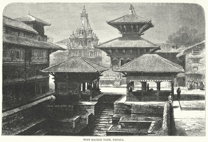 Most Sacred Tank, Nepal by English School