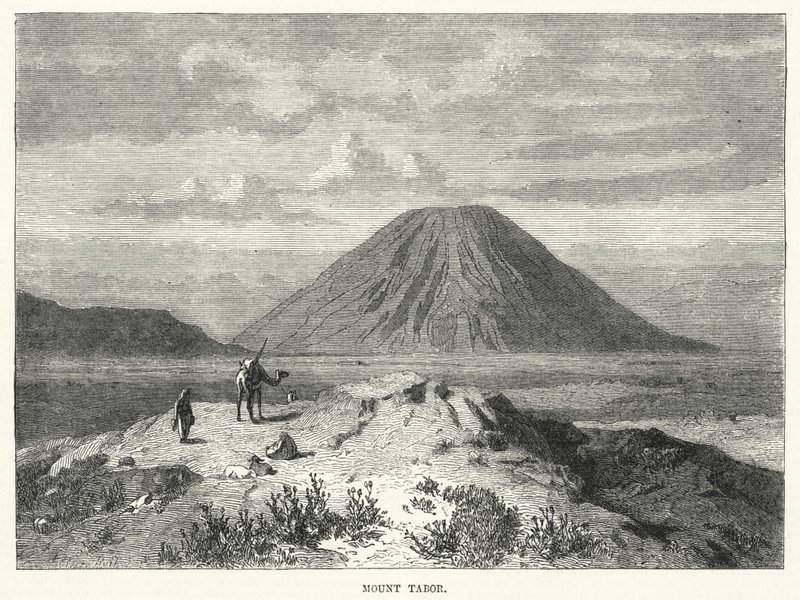 Mount Tabor (engraving) by English School