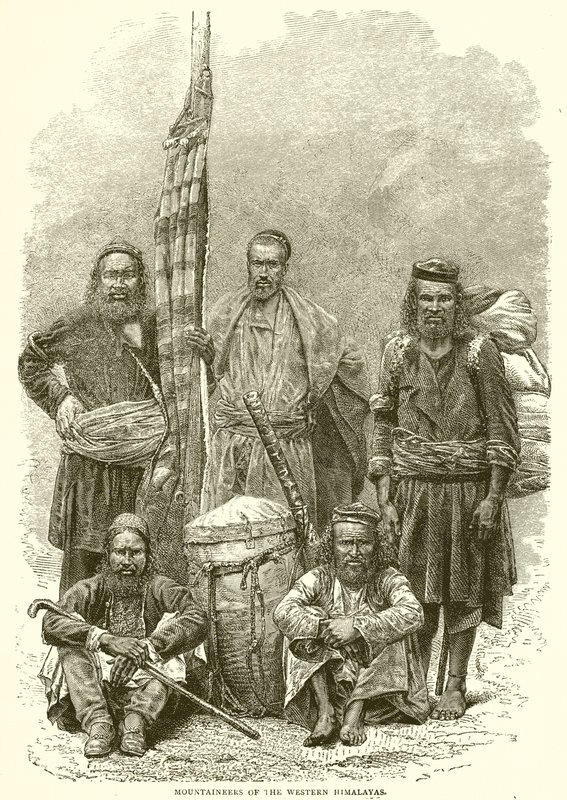 Mountaineers of the Western Himalayas by English School