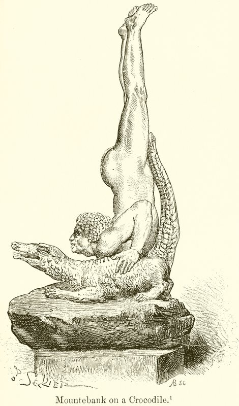 Mountebank on a Crocodile by English School