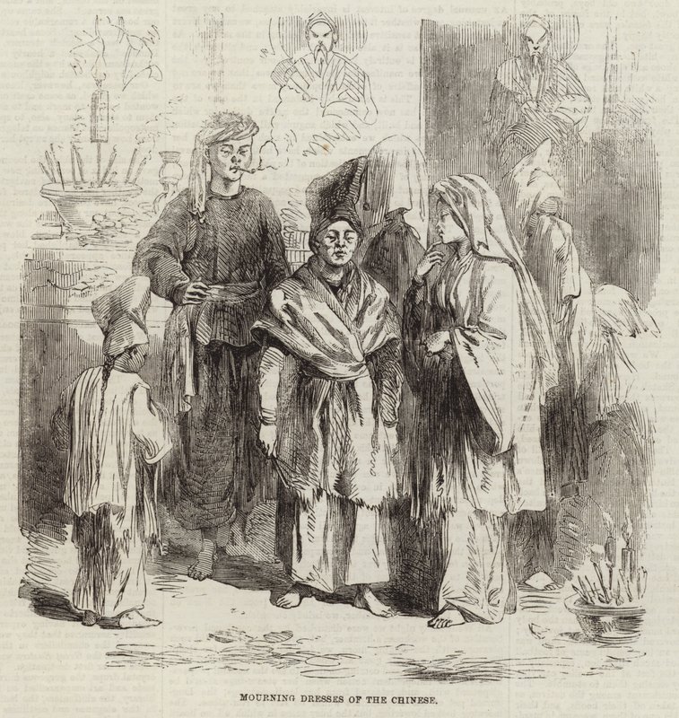 Mourning Dresses of the Chinese by English School