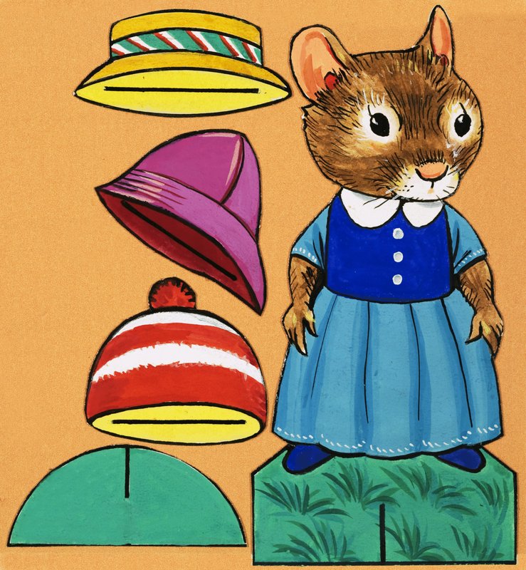 Mouse cut-out by English School