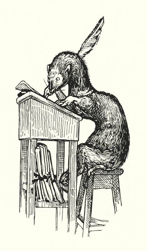 Mr Ferret at Work by English School