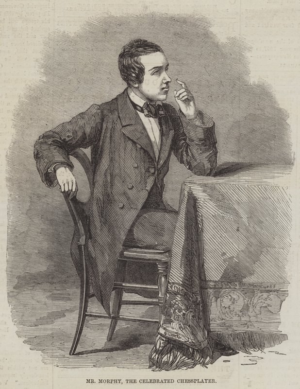 Mr Morphy, the Celebrated Chessplayer by English School