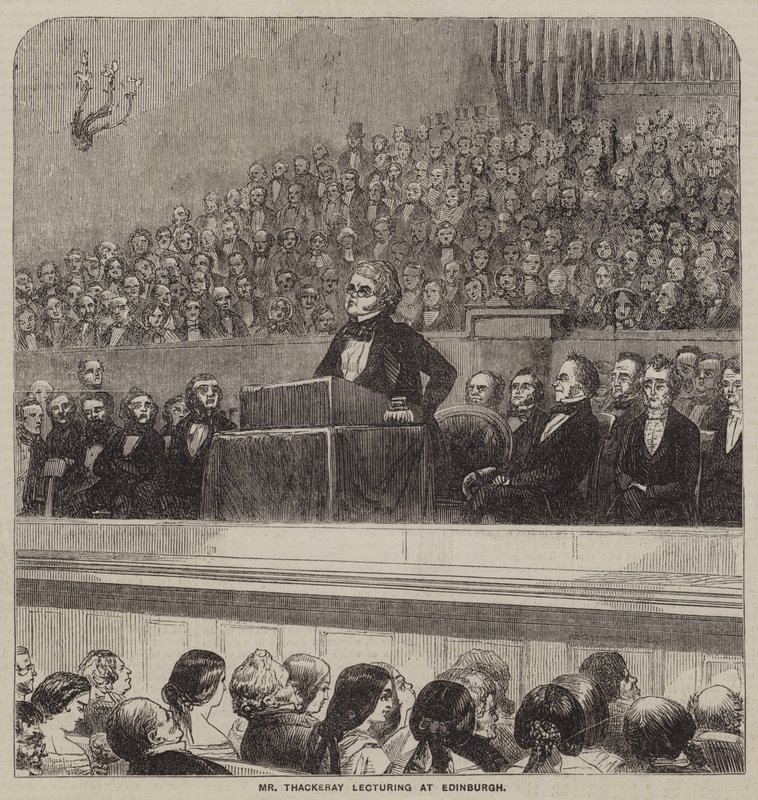 Mr Thackeray lecturing at Edinburgh by English School