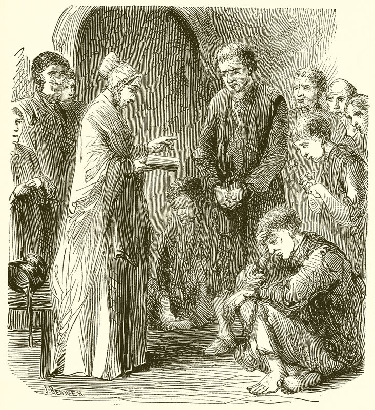 Mrs. Fry Visiting Prisoners by English School