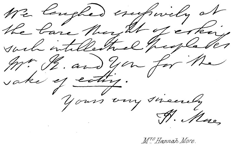 Mrs. Hannah More by English School