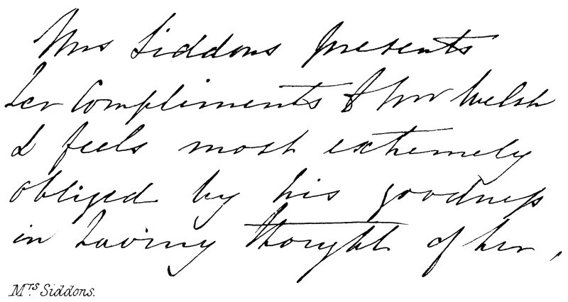 Mrs Siddons by English School