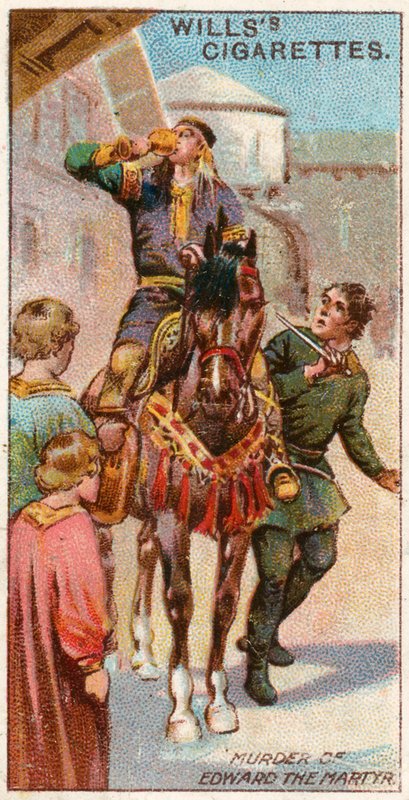 Murder of Edward the Martyr by English School
