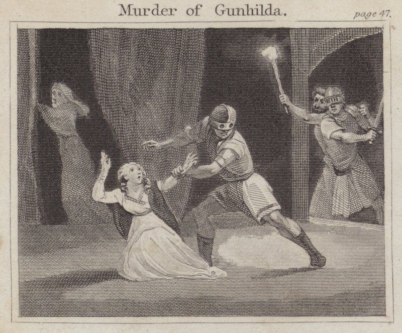Murder of Gunhilda by English School