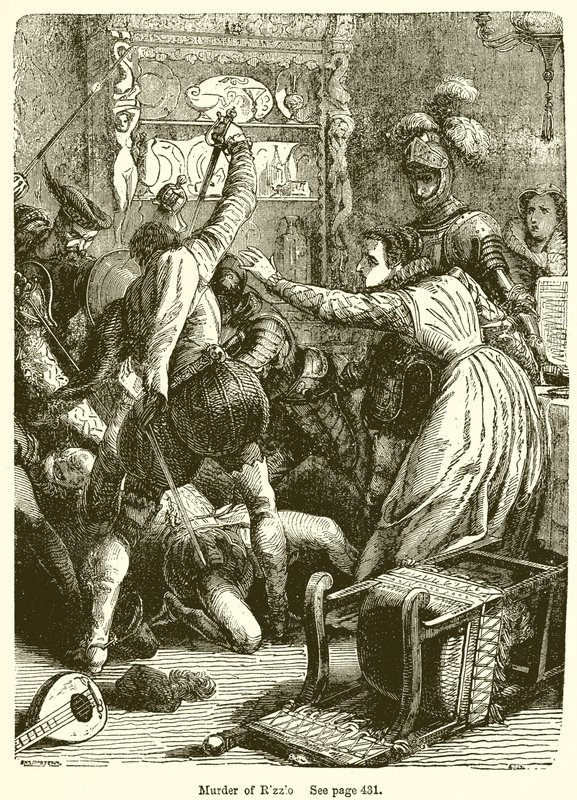 Murder of Rizzio by English School