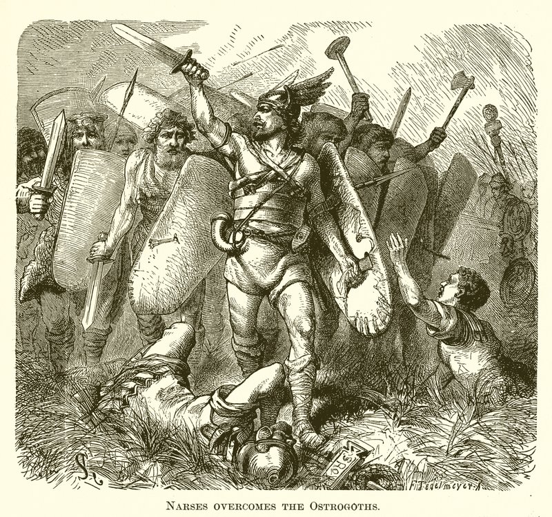 Narses Overcomes the Ostrogoths by English School