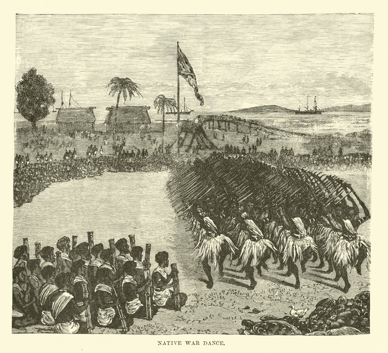 Native War Dance by English School
