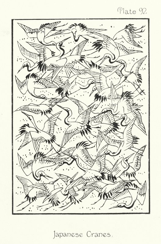 Nature in Ornament: Japanese Cranes by English School