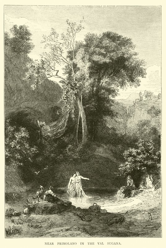 Near Primolano in the Val Sugana by English School