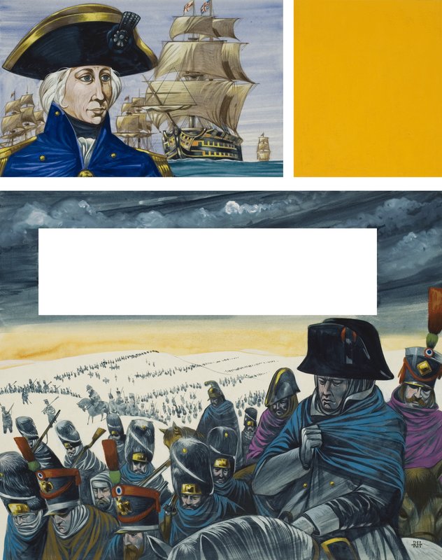 Nelson and Napoleon by English School