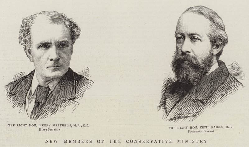 New Members of the Conservative Ministry by English School