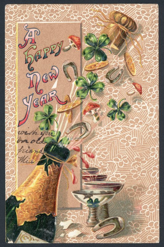 New Year Greetings Card by English School