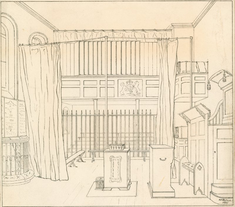 Newgate Chapel by English School