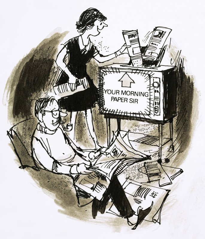 Newspapers via Television by English School