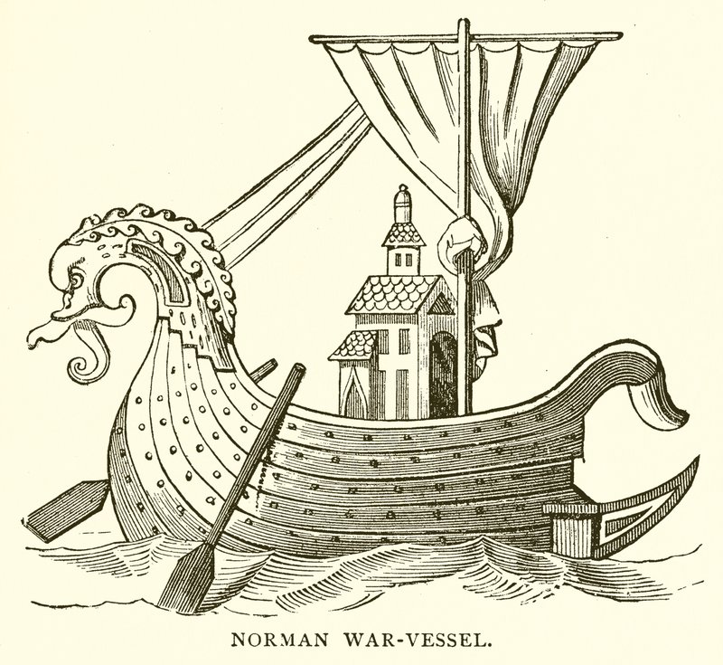 Norman War-Vessel by English School