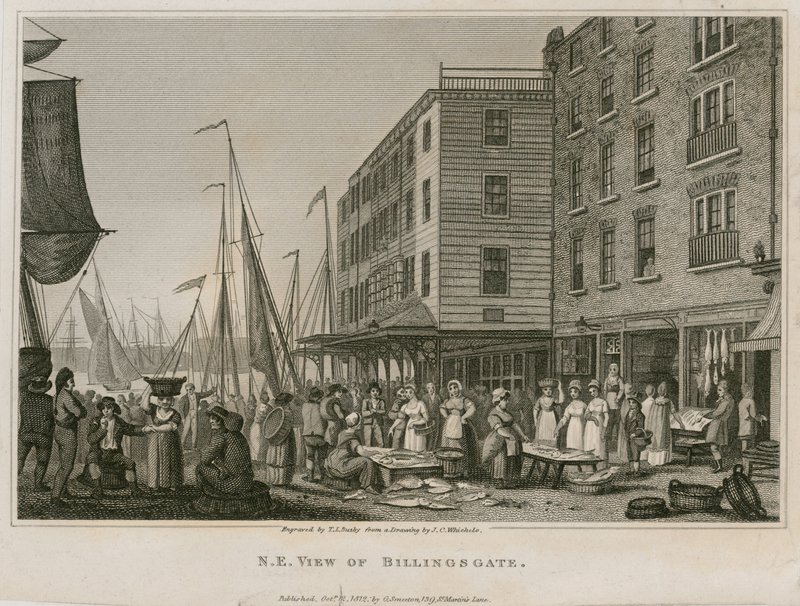 North East View of Billingsgate by English School