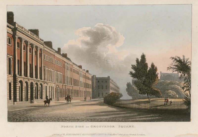 North side of Grosvenor Square by English School