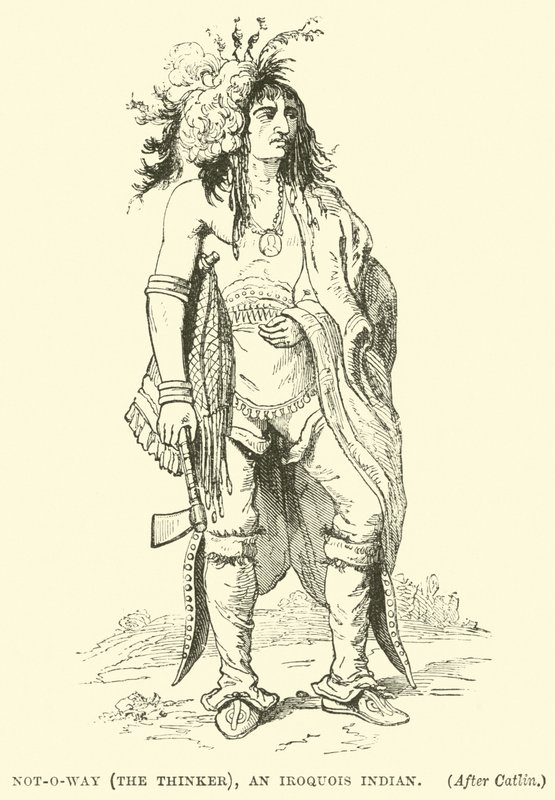 Not-o-way (the thinker), an Iroquois Indian by English School