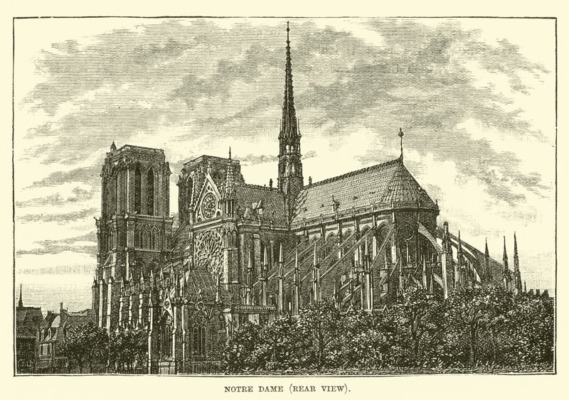 Notre Dame, Rear View by English School