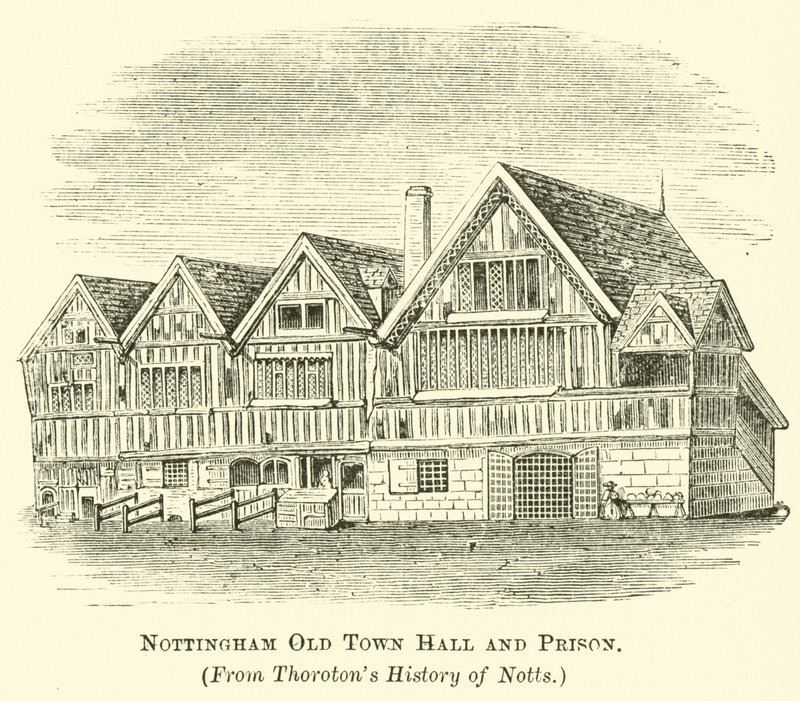 Nottingham Old Town Hall and Prison by English School