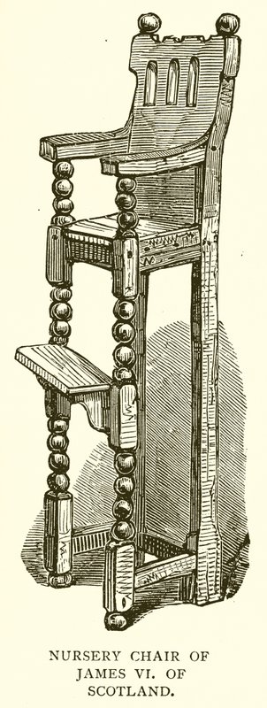 Nursery Chair of James VI of Scotland by English School