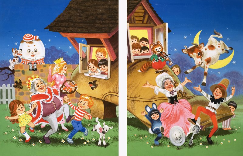 Nursery Rhyme Characters by English School
