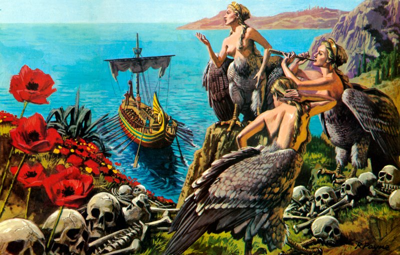 Odysseus and the Sirens by English School