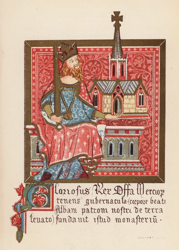 Offa, King of Mercia by English School