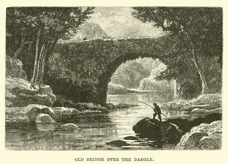 Old Bridge over the Dargle by English School