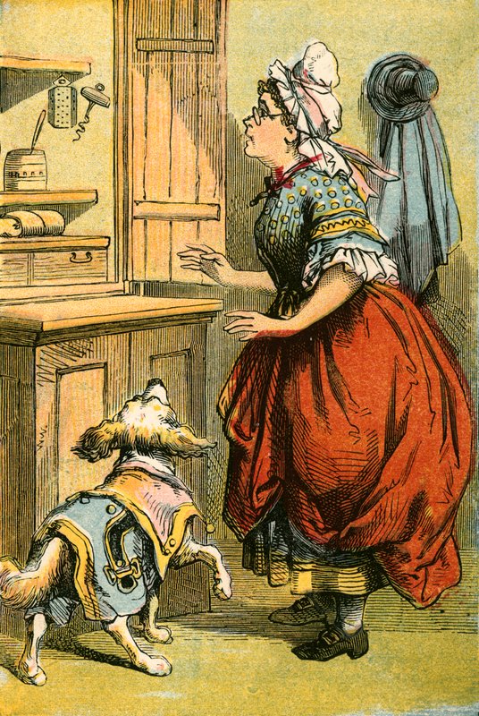 Old Mother Hubbard and Her Dog by English School