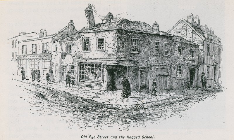 Old Pye Street and the Ragged School by English School