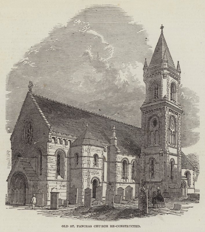 Old St Pancras Church re-constructed by English School