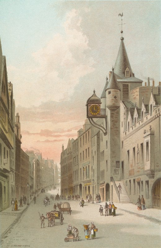 Old Tolbooth and Canongate - Edinburgh by English School