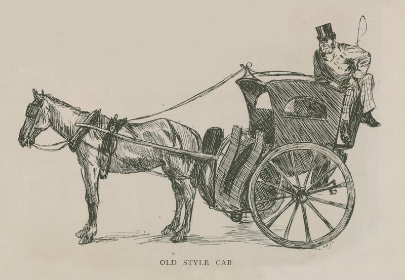 Old style cab by English School
