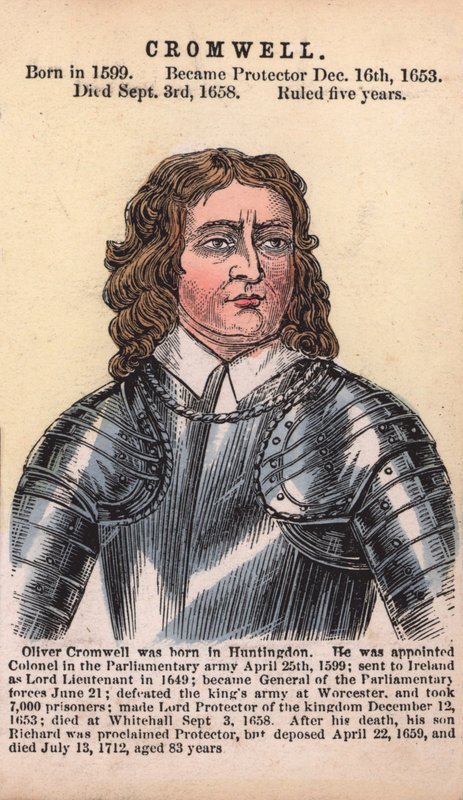 Oliver Cromwell, Protector by English School