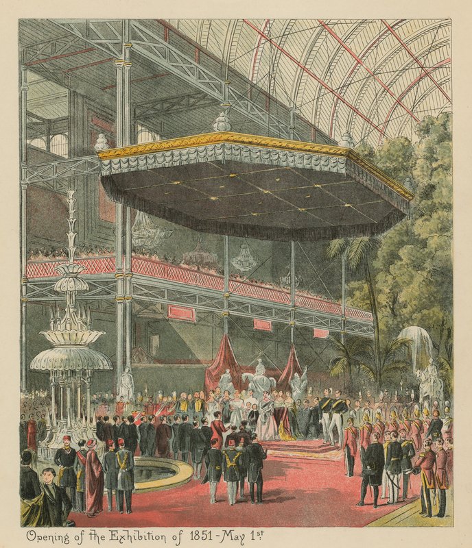 Opening of the Exhibition of 1851-May 1st by English School