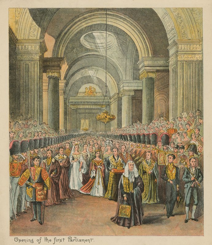 Opening of the First Parliament by English School