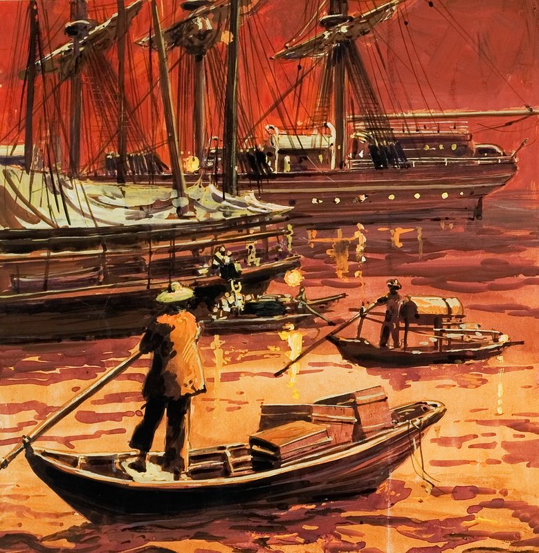 Opium Trade by English School