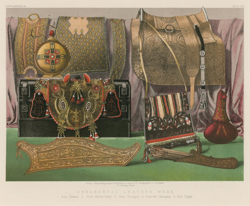 Ornamental Leather Work by English School
