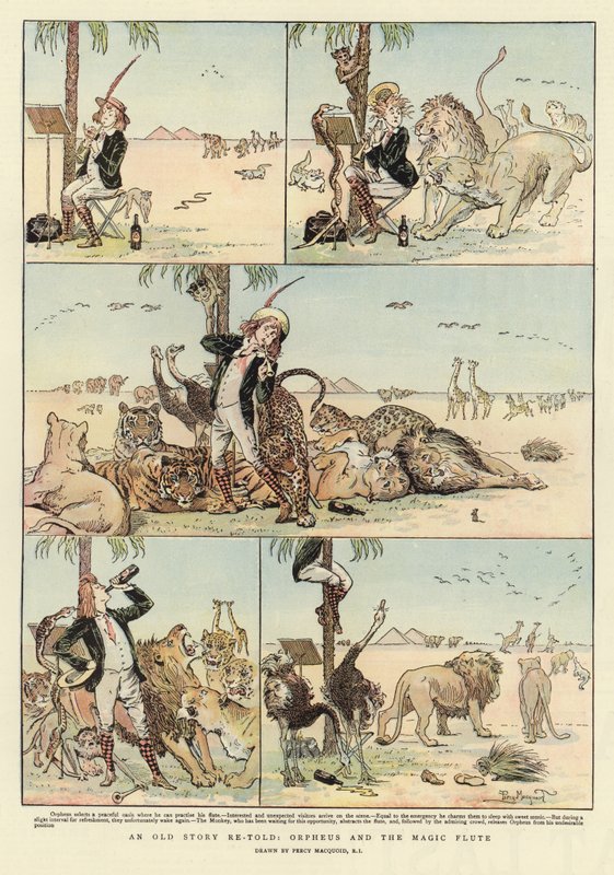 Orpheus and the Magic Flute by English School
