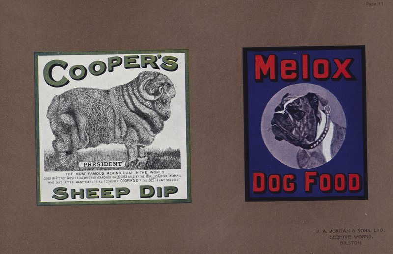 Page from Jordans Enamelled Signs by English School