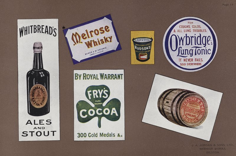 Page from Jordans Enamelled Signs by English School